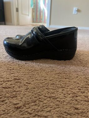 Women’s Dansko Black Patent Leather Slip-On Clog